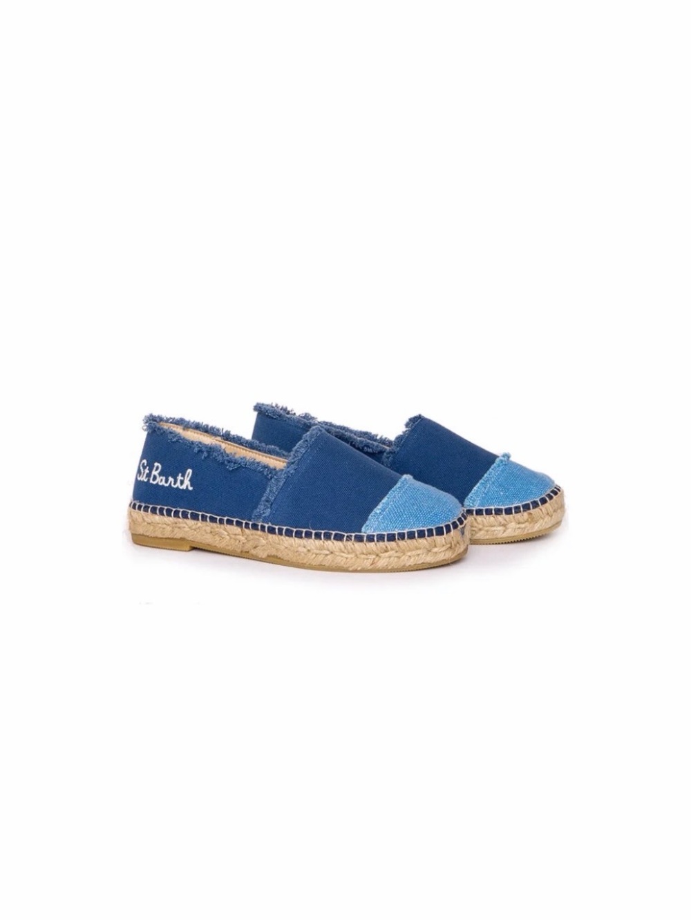 MC2 Saint Barth women Two-Tone Blue Espadrille Slippers